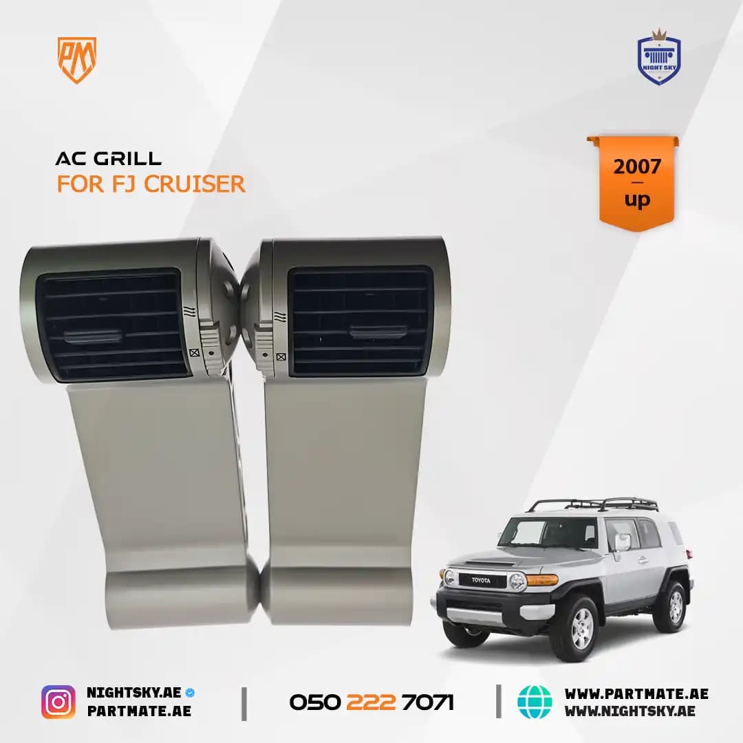 Toyota FJ Cruiser AC Vent Register Panels (2007–2023) – Pair Air Vent Replacements