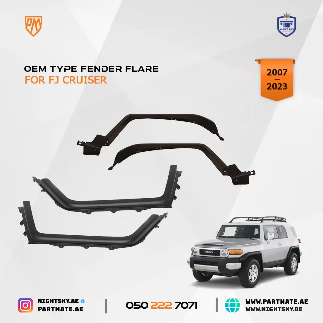 Toyota FJ Cruiser Fender & Quarter Moulding Set OEM Type 4PCS