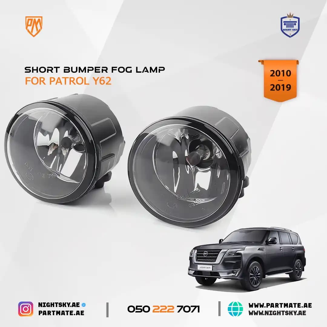 Fog Lights for Nissan Patrol Y62 (2016–2018) – 1 Pair Driving Lamp Assembly