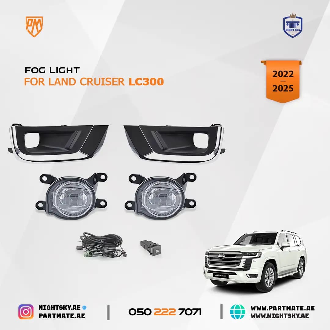 Toyota Land Cruiser LC300 2021-2022 LED Fog Light Kit