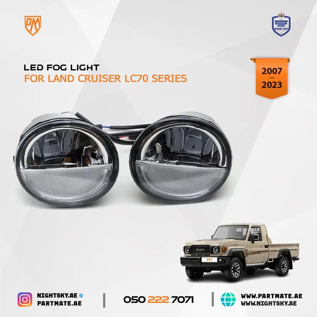 Fog Lamp Daytime Running Light for Land Cruiser Pick Up J70 LC70 LC71 LC76 LC78