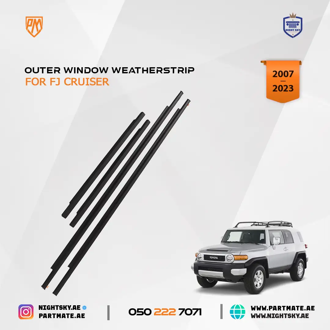 Toyota FJ Cruiser Window Belt Weatherstrip Trim Set 4PCS 2007-2023