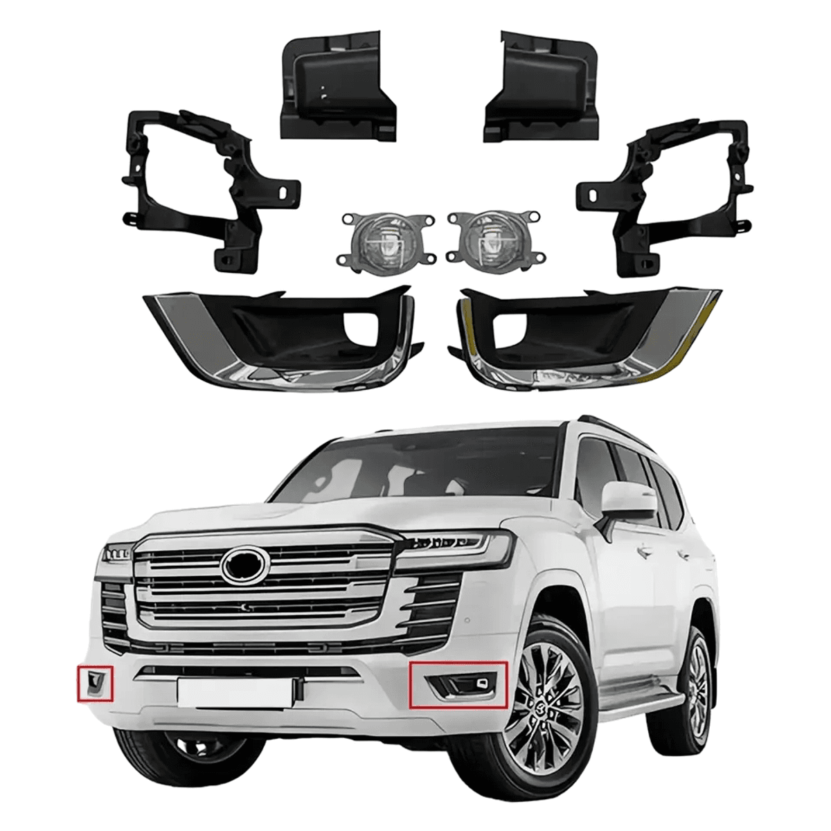 Toyota Land Cruiser LC300 2021-2022 LED Fog Light Kit