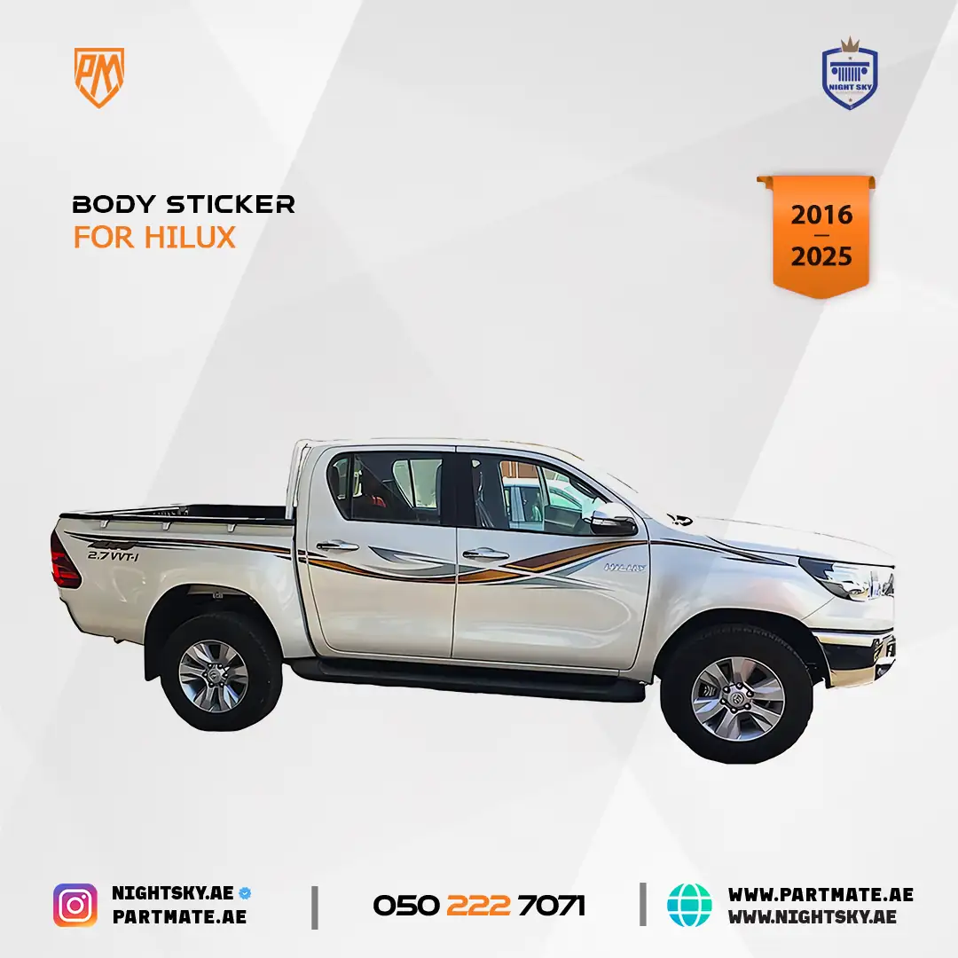 Toyota Hilux 2017 4x4 Body Sticker Decal AM-TP-314