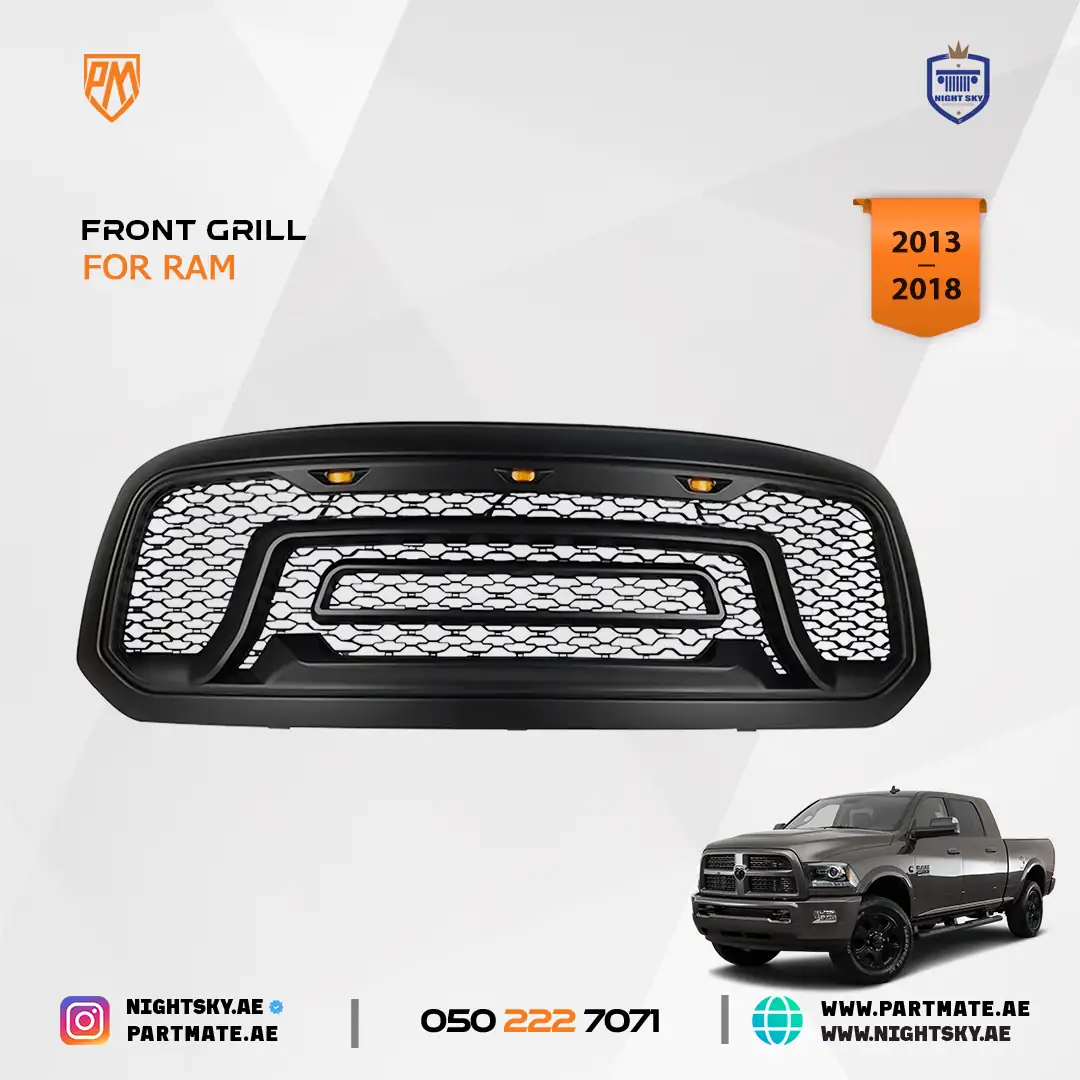 Dodge Ram 1500 Front Pro Grille 2013-2018