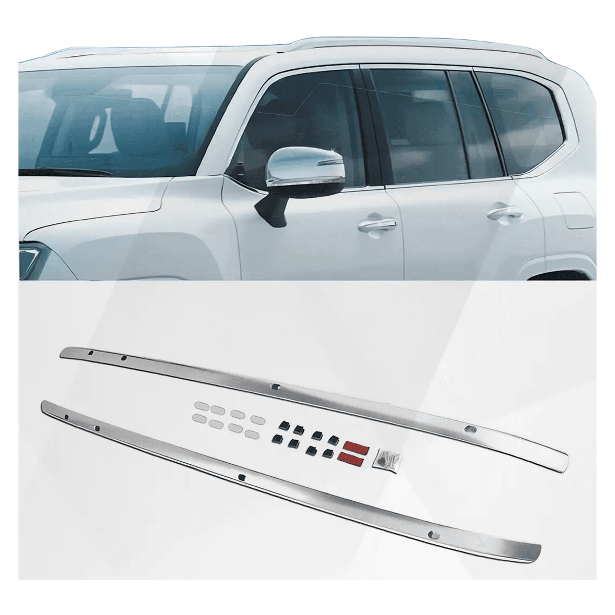 Toyota Land Cruiser LC300 2021-2023 Roof Rails Side Bars