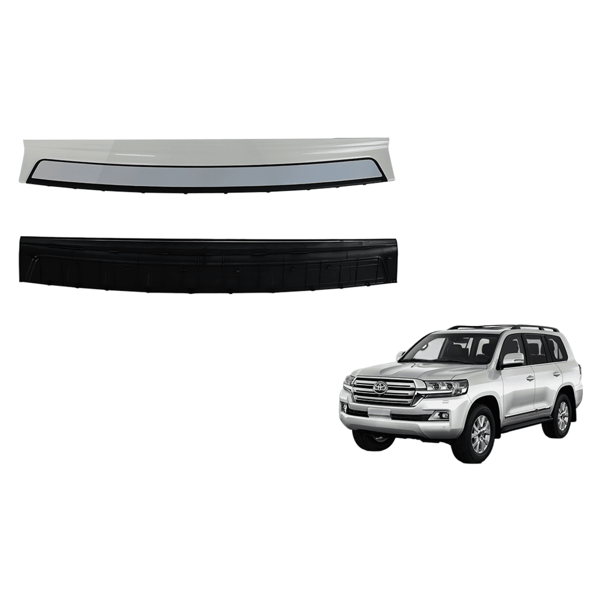Rear Bumper Protector Step Plate for Land Cruiser LC200 2016-2020