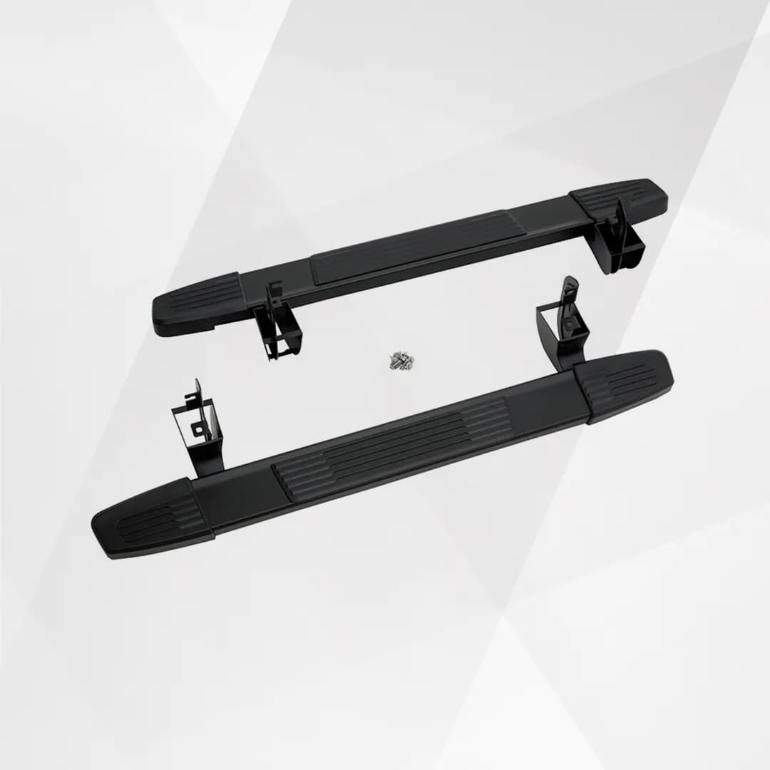 2022 GMC Sierra 2500 Assist Steps – Regular Cab, Black 6-Inch Rectangular Running Boards