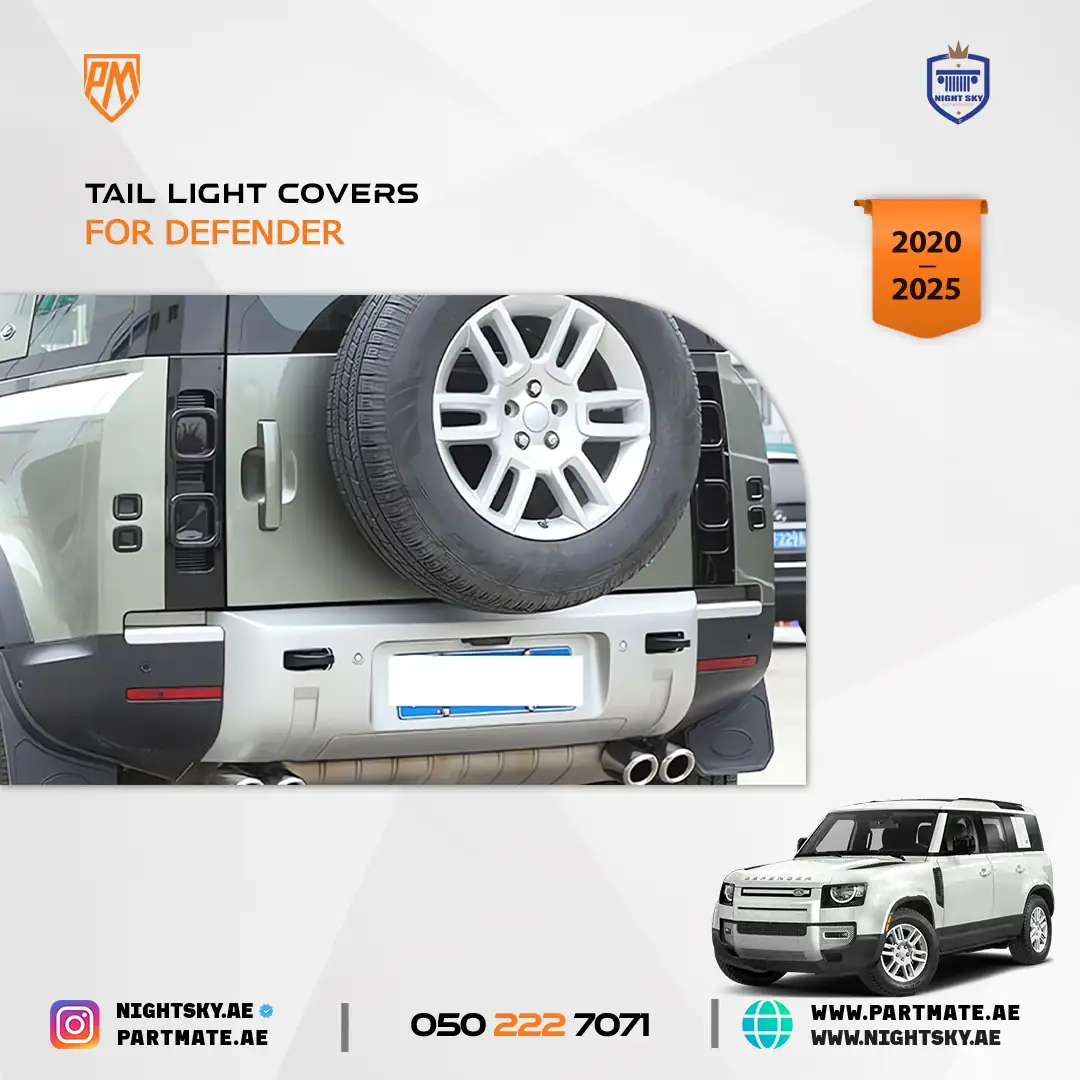 Defender 110 2020-Present Tail Light Covers ABS Exterior Trim