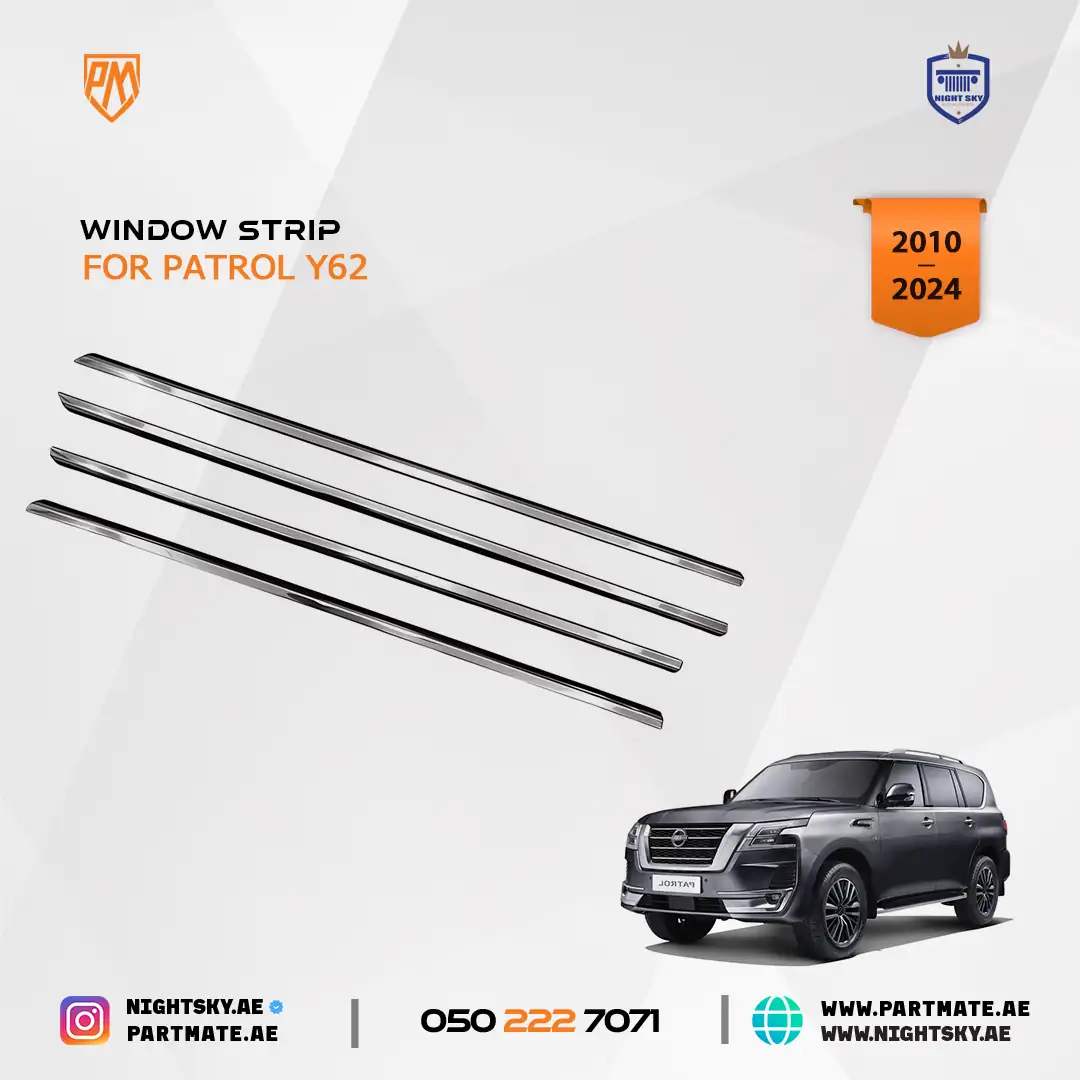 Nissan Patrol Y62 Window Weatherstrip Belt Trim Seal Set