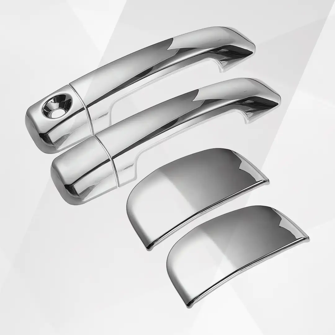 Toyota Tundra 2007-2021 Door Handle Cover Kit Silver Half Cabin