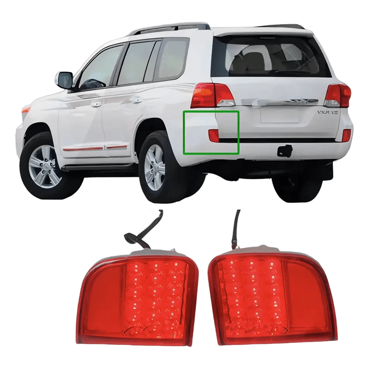 Toyota Land Cruiser LC200 2012-2015 LED Rear Fog Light