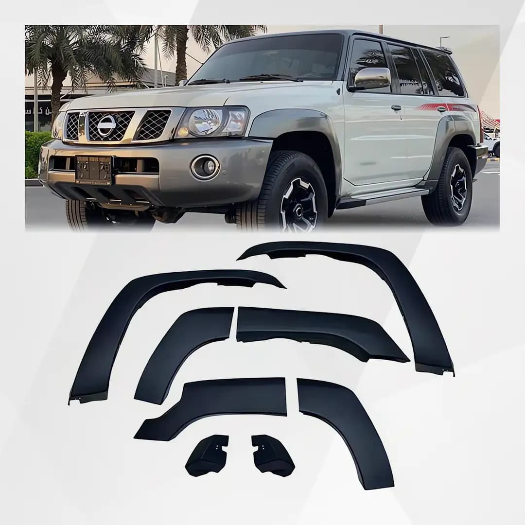 Nissan Patrol Y61 ABS Black Fender Flares Wheel Arch Kit