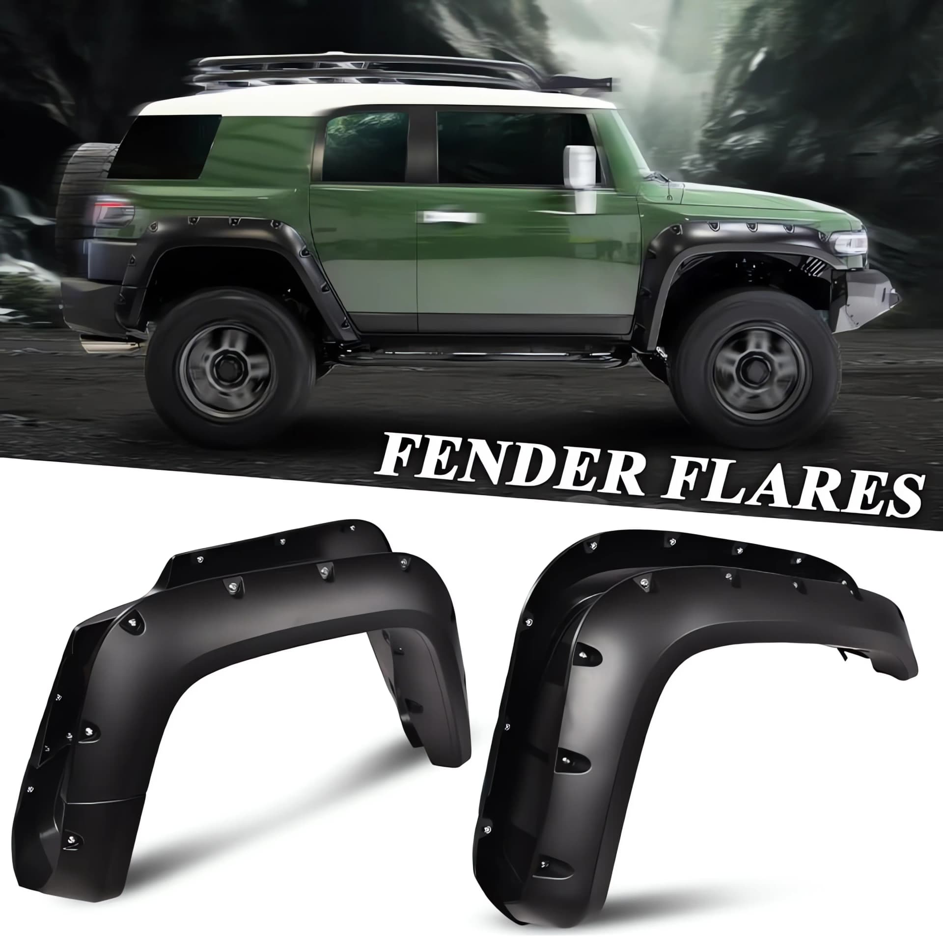 Toyota FJ Cruiser Pocket Style Fenders (2007-UP)
