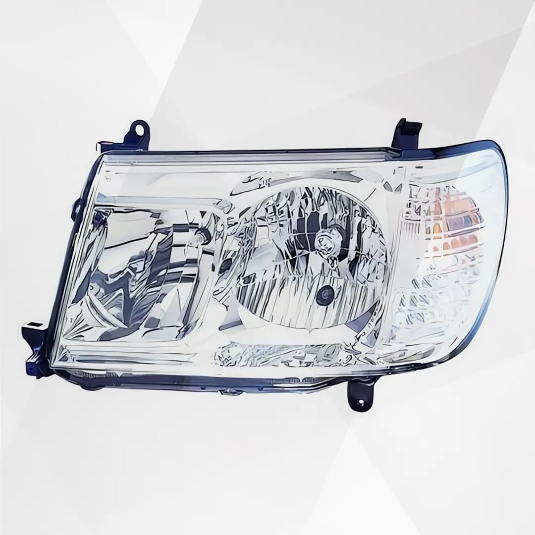 Toyota Land Cruiser LC100/FJ100 Headlights (2006–2007) – Left & Right Headlamps with Turn Signal