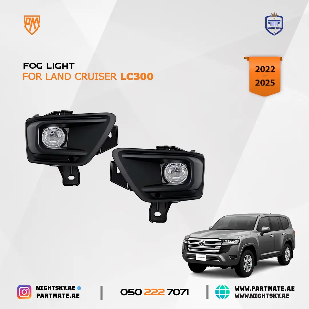 Toyota Land Cruiser LC300 LED Fog Light Kit with Harness & Switch 2022-2026