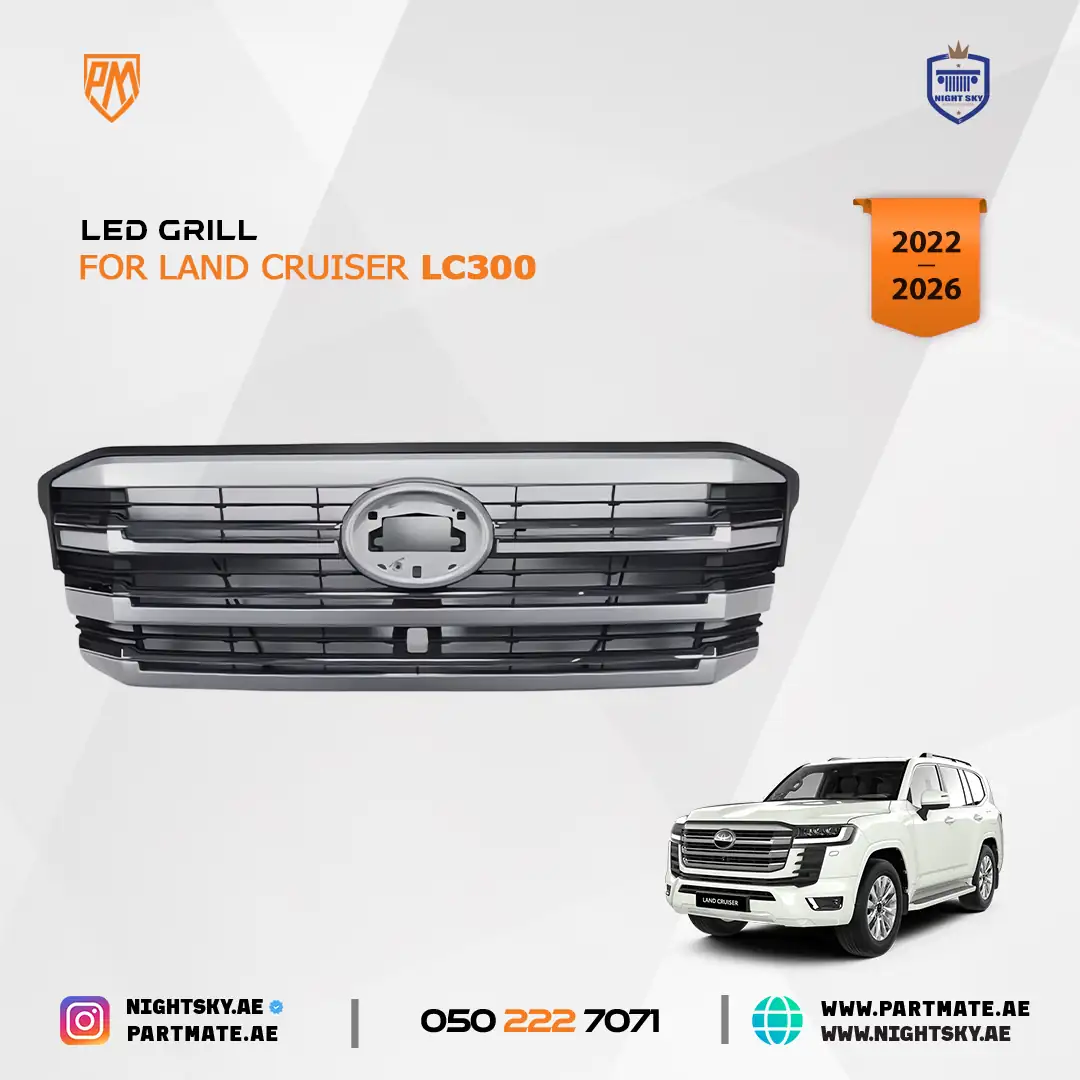 Toyota Land Cruiser LC300 LED Flowing Front Grille 2021-2023