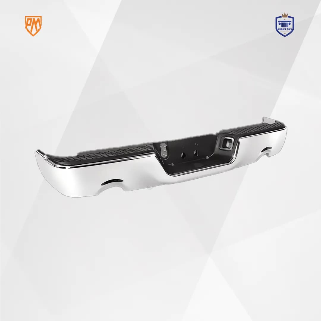 Dodge Ram 1500 Chrome Steel Rear Bumper (2009-2018)
