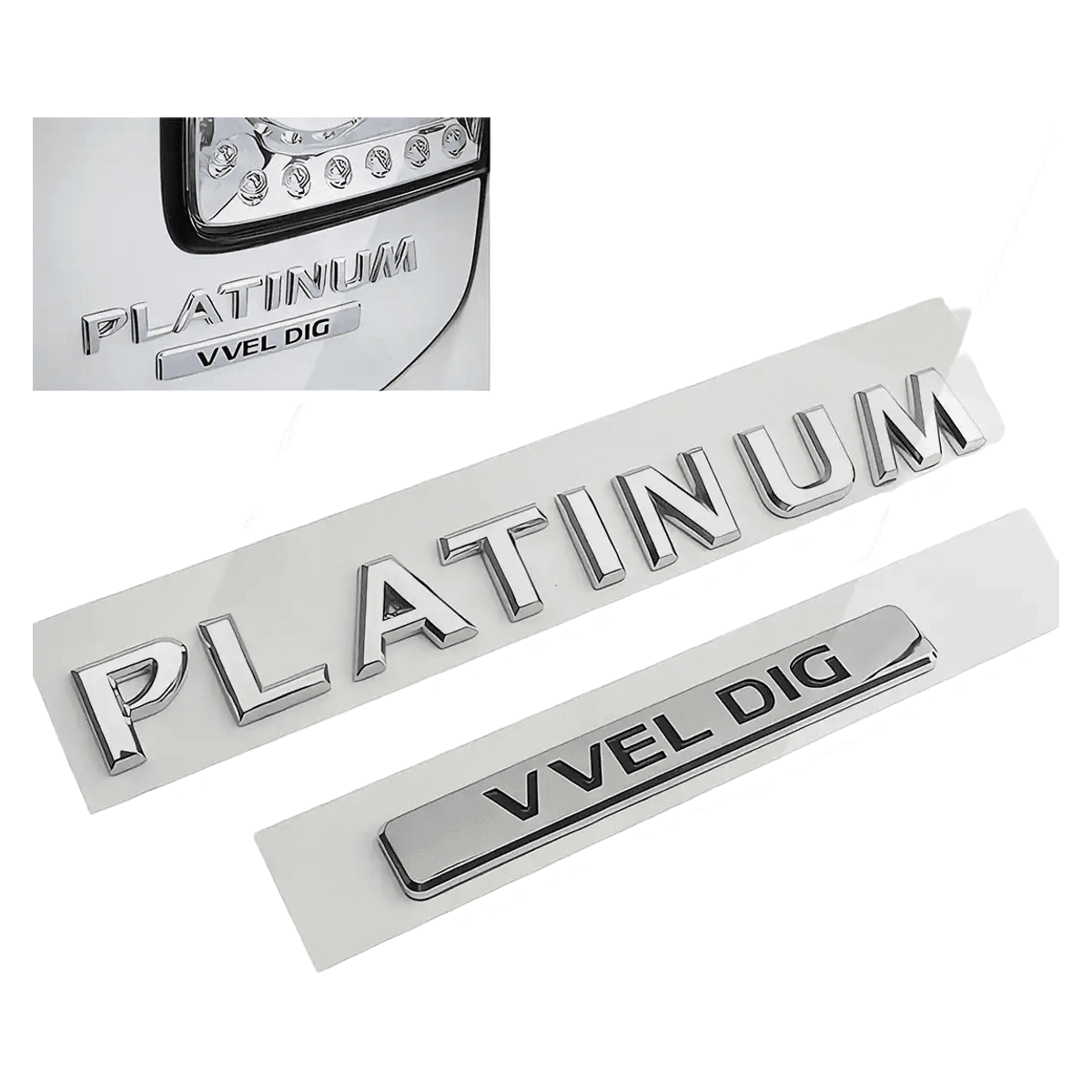 Emblem Sticker V8 Platinum+ for Nissan Patrol & Armada Y62/Y61 – Side & Rear Badge