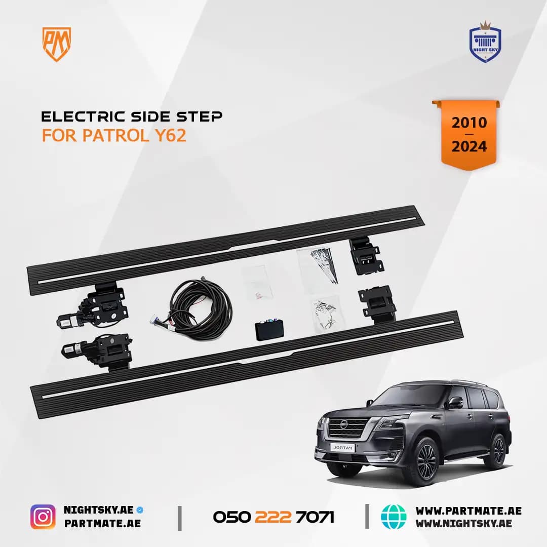 Nissan Patrol Y62 Electric Power Side Steps 2012-2023