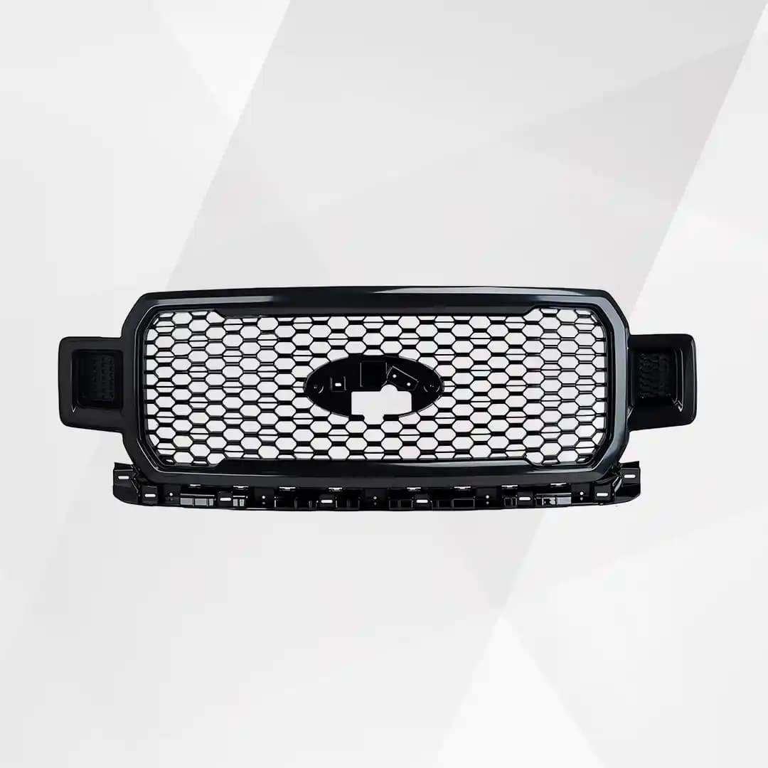 Ford F-150 Front Bumper Grille (2018–2020) – Shadow Black Assembly