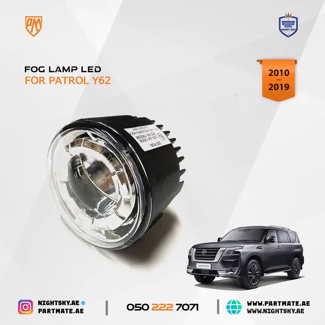 Front Bumper Fog Lights for Nissan Patrol Y62 / Infiniti QX56 QX80 FX35 Murano
