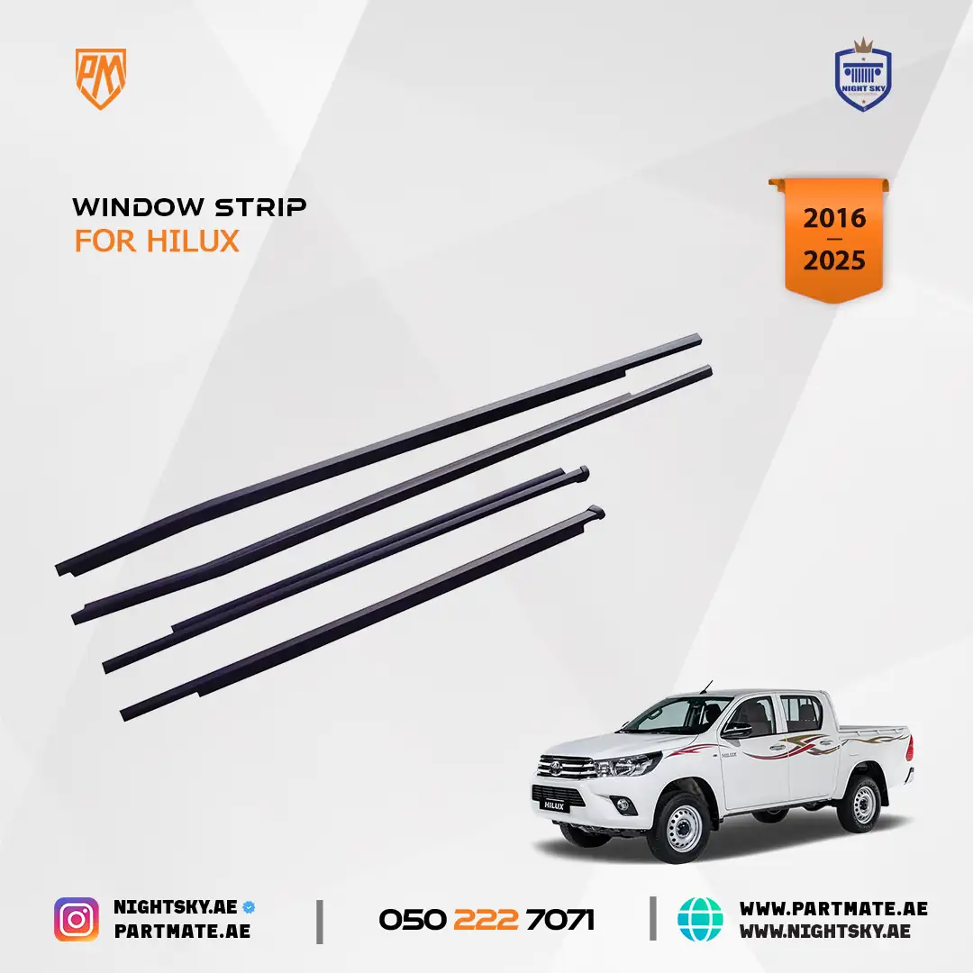 Toyota Hilux Revo Rear Window Belt Weatherstrip Seal Set Left & Right 2016-Up