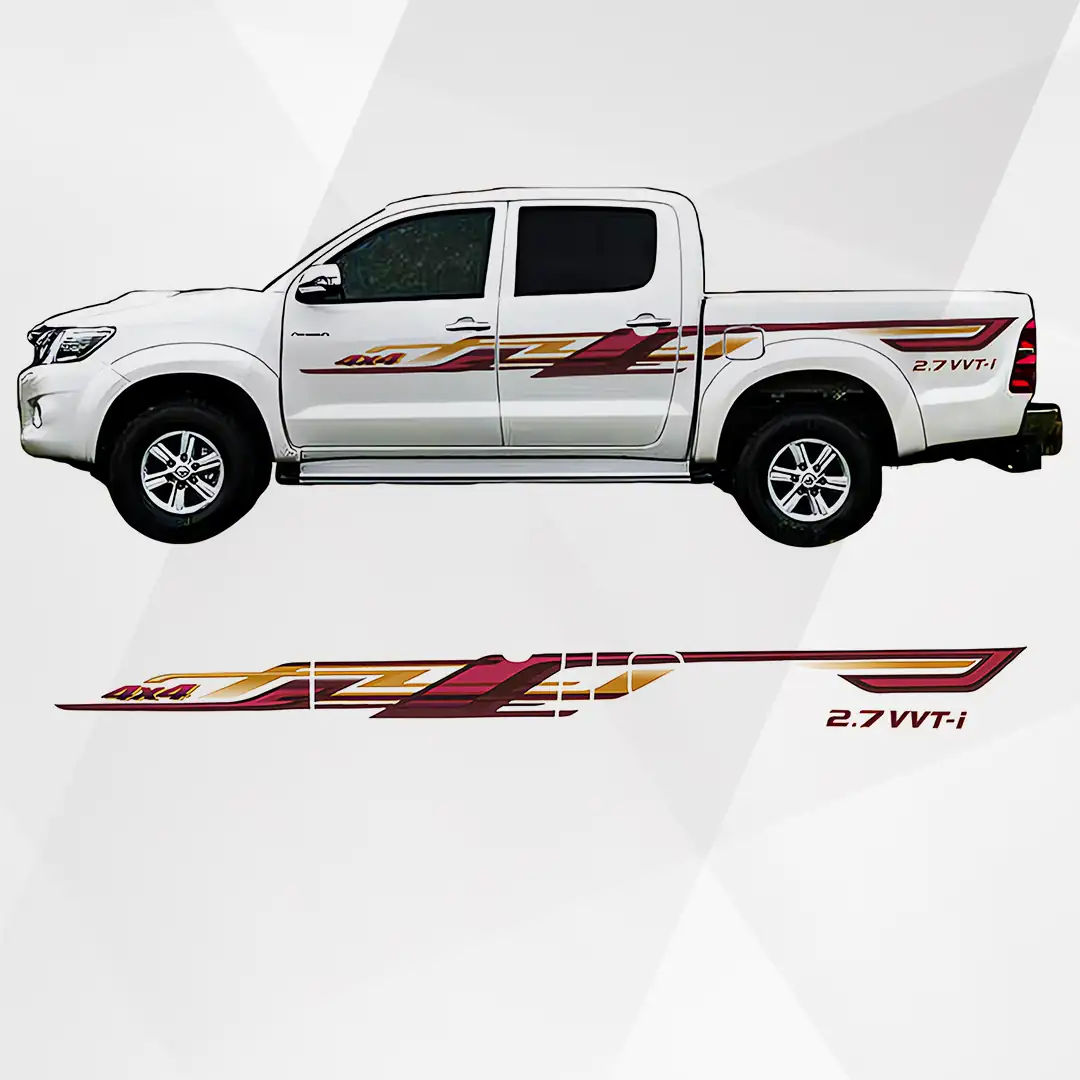 Toyota Hilux 2012 Body Sticker High Quality Vinyl Decal AM-TP-2170