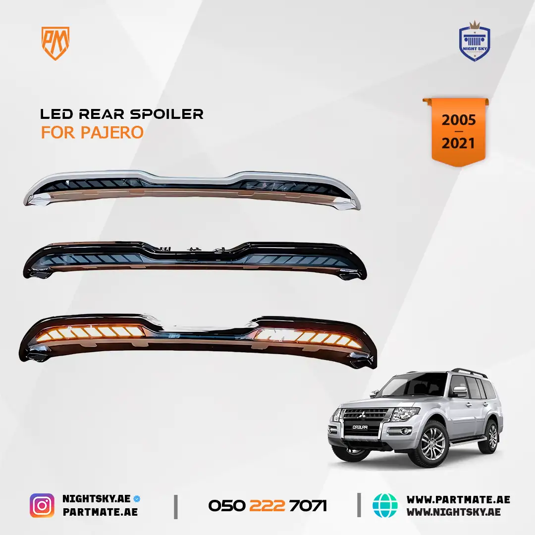 Mitsubishi Pajero V93 V97 2006-2020 Rear LED Spoiler