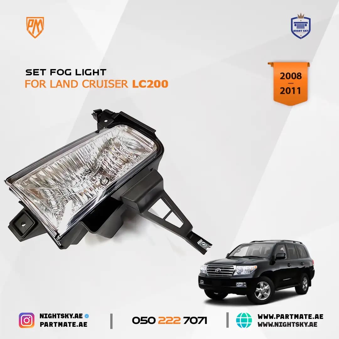 Toyota Land Cruiser FJ200 2008-2011 Front Fog Light Kit