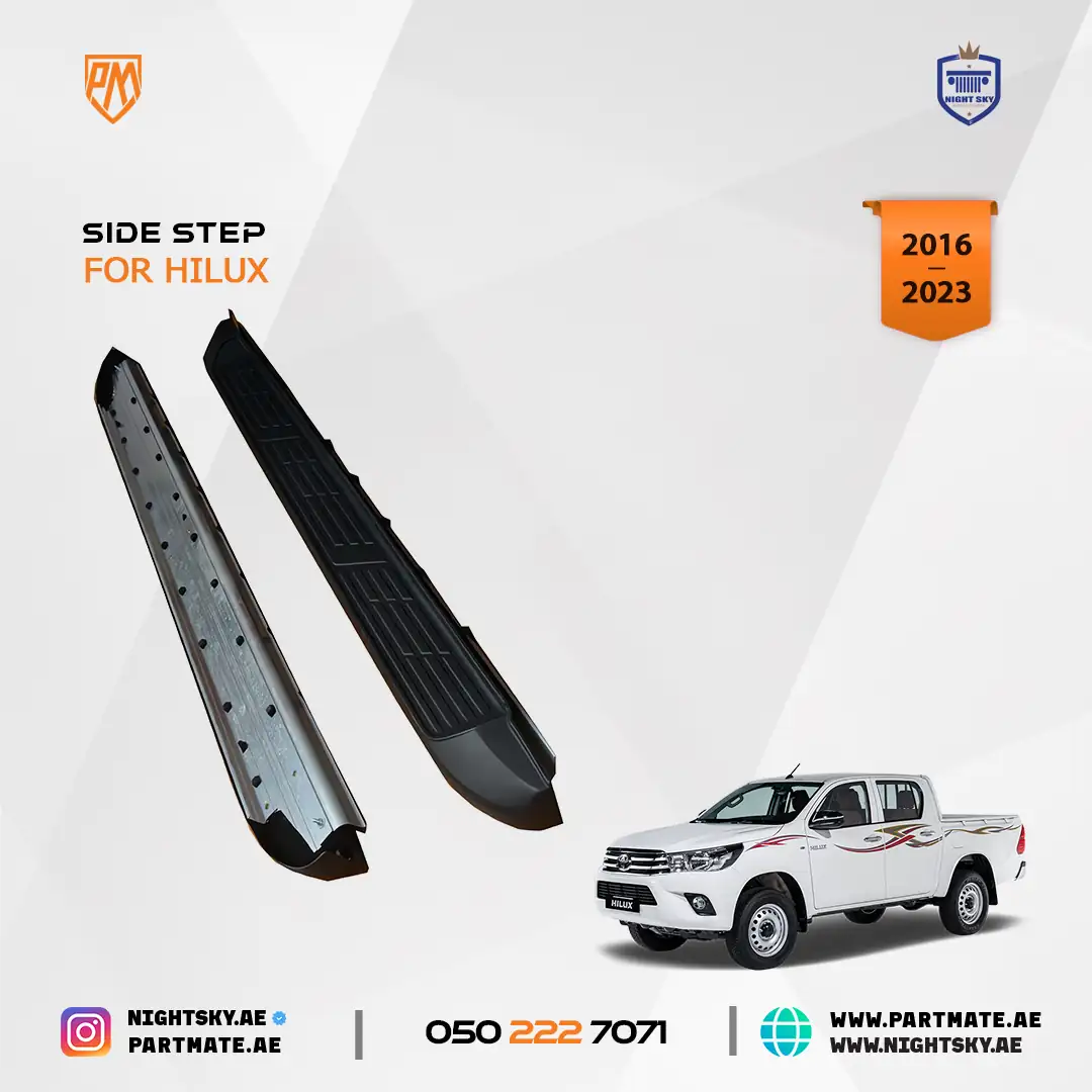 Toyota Hilux Revo Side Step Running Boards 2016-2023