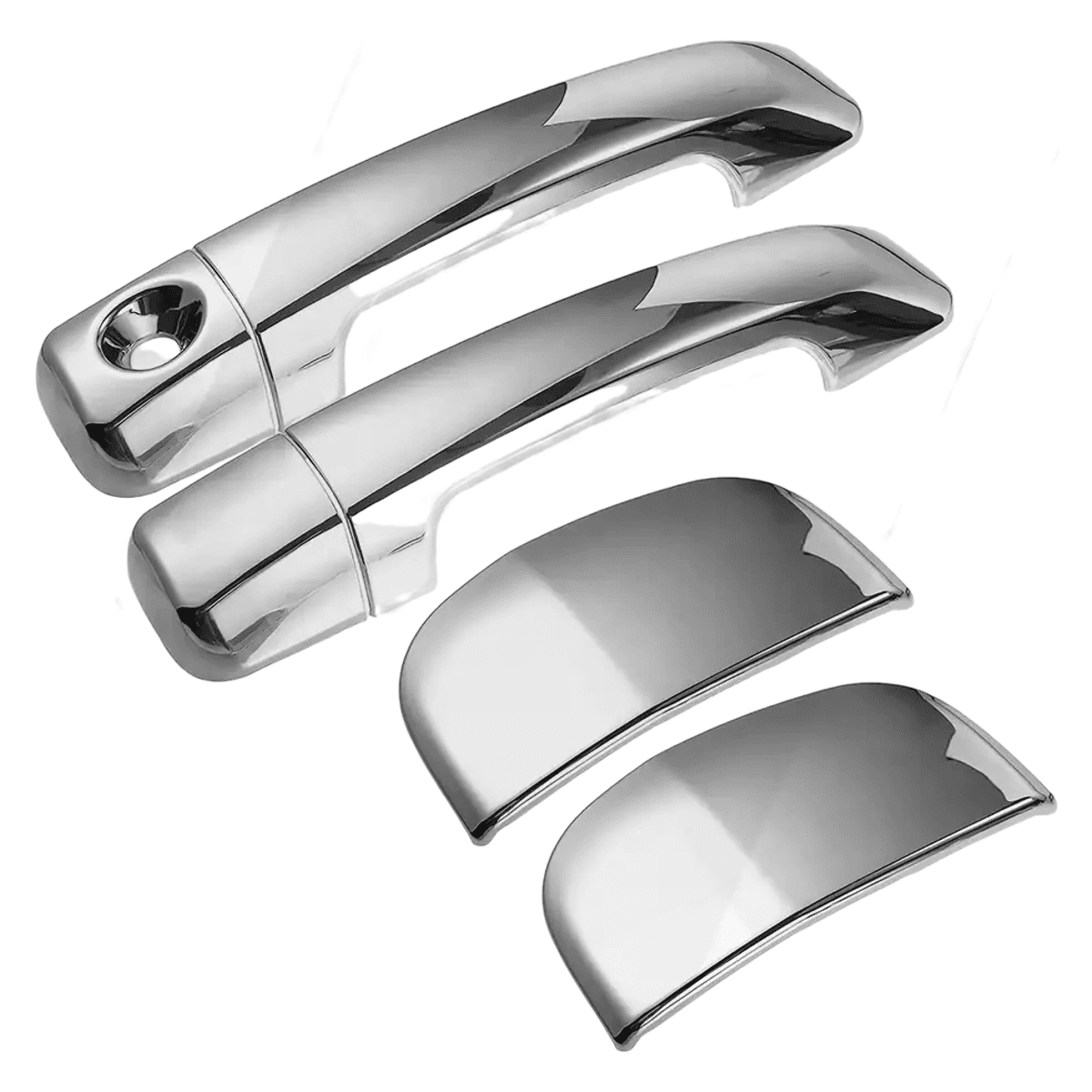 Toyota Tundra 2007-2021 Door Handle Cover Kit Silver Half Cabin