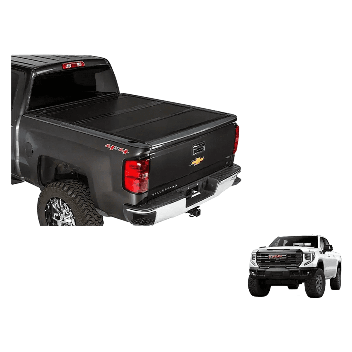 GMC Sierra / Chevrolet Silverado Trifold PM Tonneau Cover (2010–2025) – Heavy-Duty Folding Bed Cover