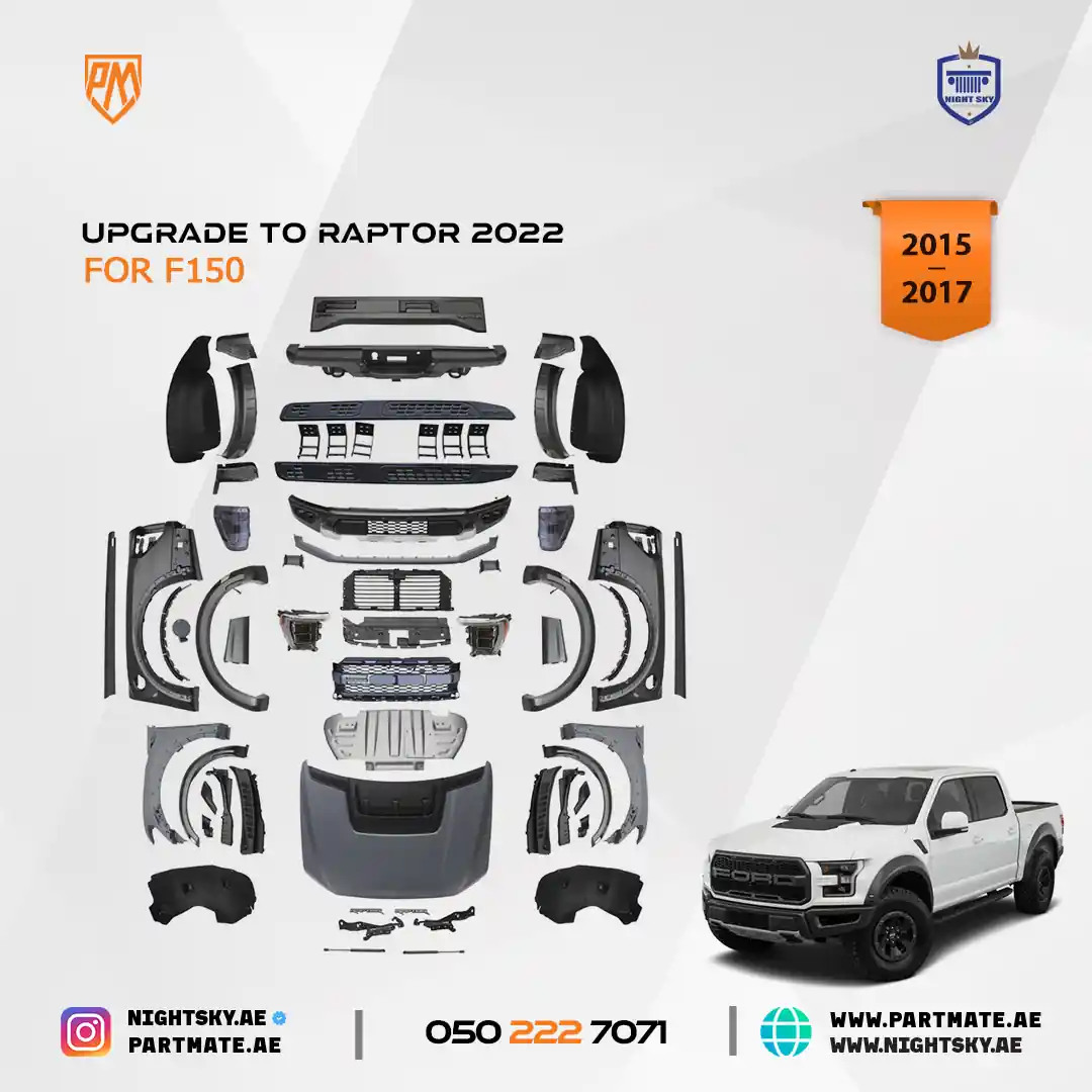 Ford F-150 to Raptor Conversion Kit (2015–2017 → 2022) – Upgrade w Lights