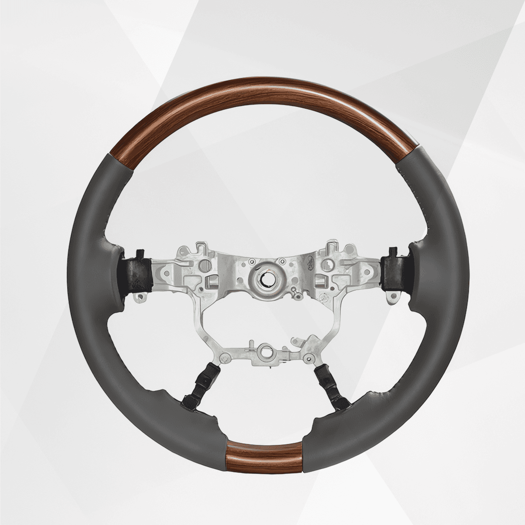 Toyota Land Cruiser LC200 Wood Leather Steering Wheel 2016-2021