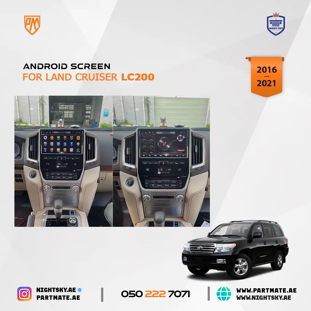 Toyota Land Cruiser 2016-2021 Android Screen – Premium Multimedia Upgrade