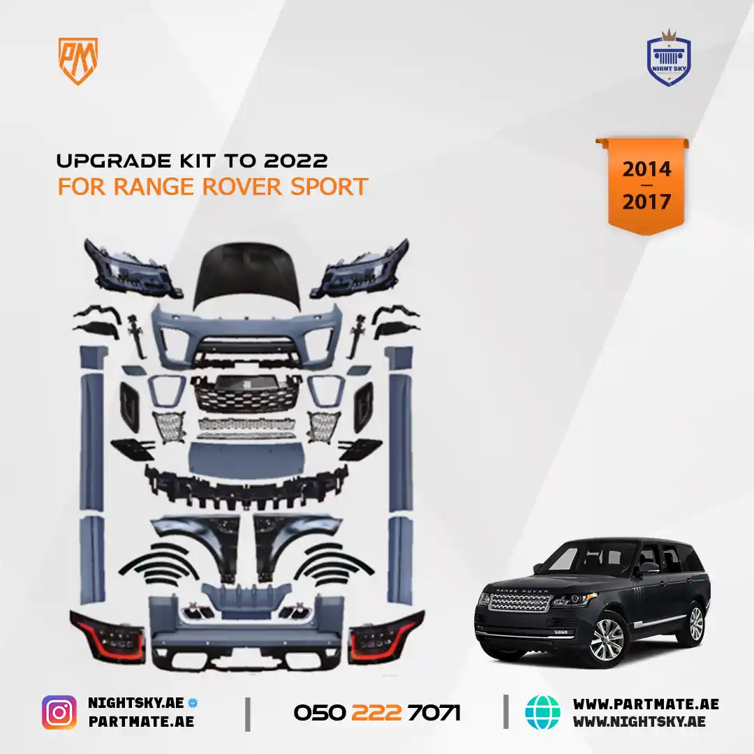 Range Rover Sport L494 Body Kit Conversion (2014–2017 → 2018–2022) – SVR Facelift Upgrade With Carbon Fiber Hood