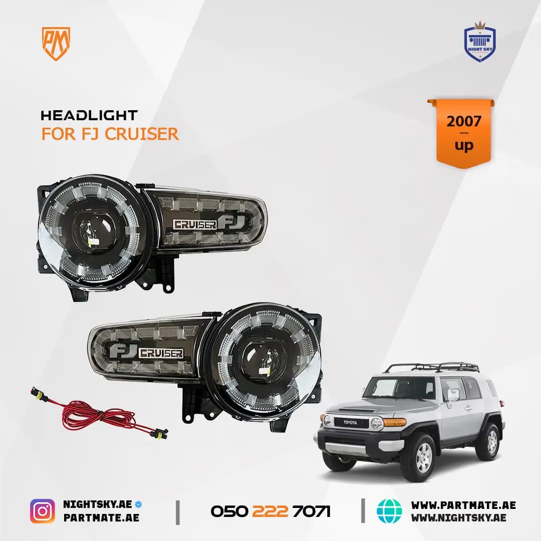 Toyota FJ Cruiser 2007-2014 Upgraded LED Headlights Sequential