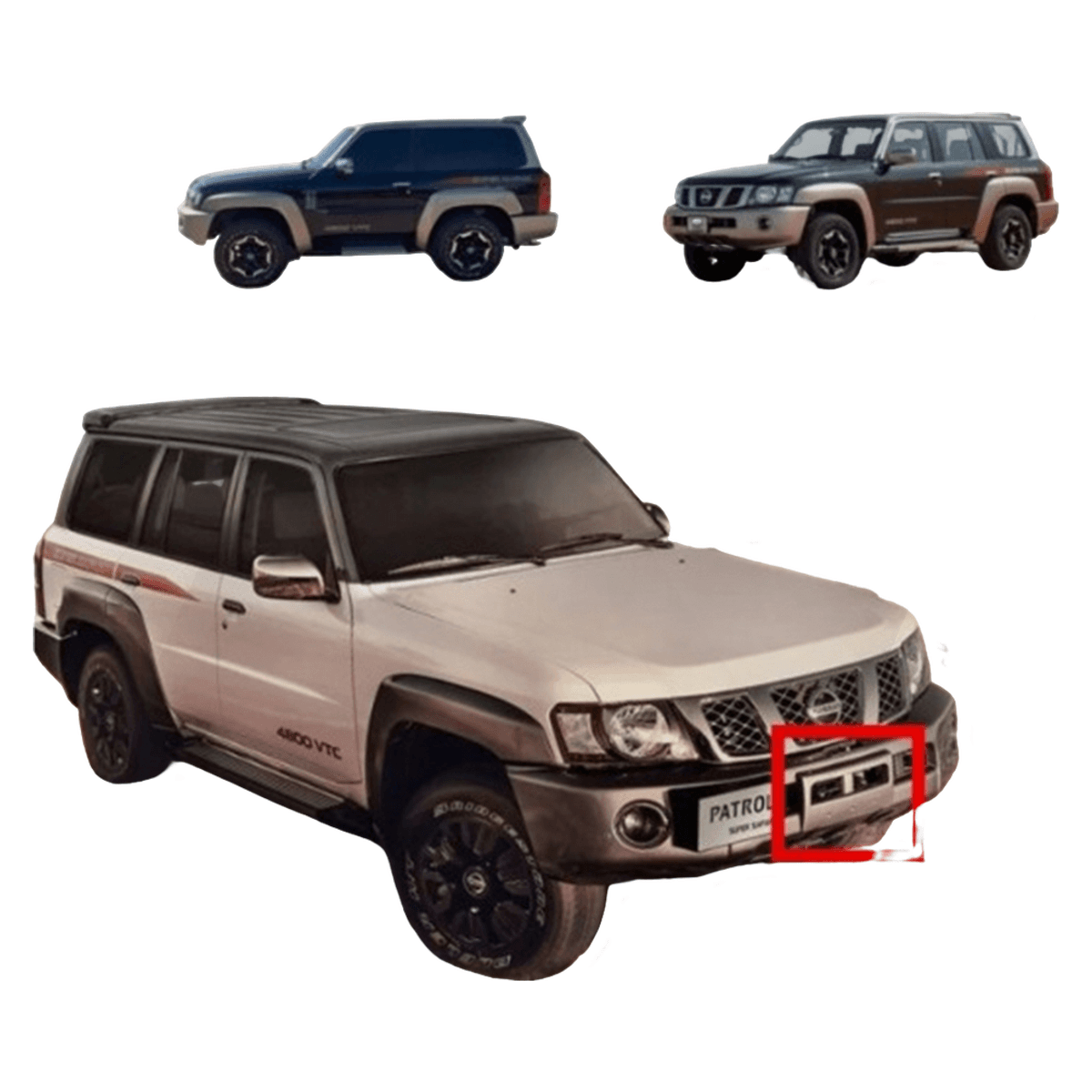 Nissan Patrol Y61 Front Bumper Bracket & Winch Cover