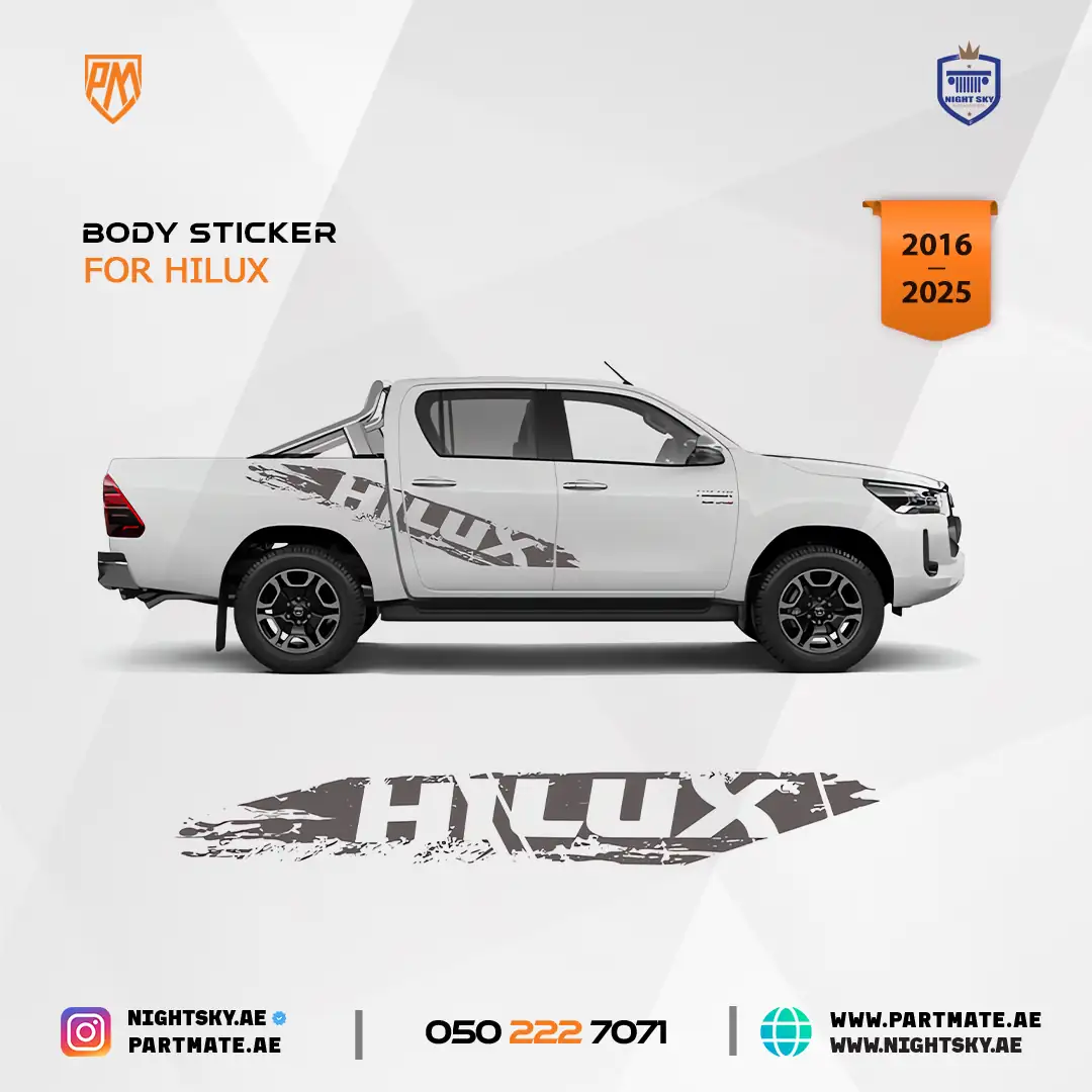 Toyota Hilux Revo TRD 2020 Body Sticker Vinyl Decal AM-TP-338