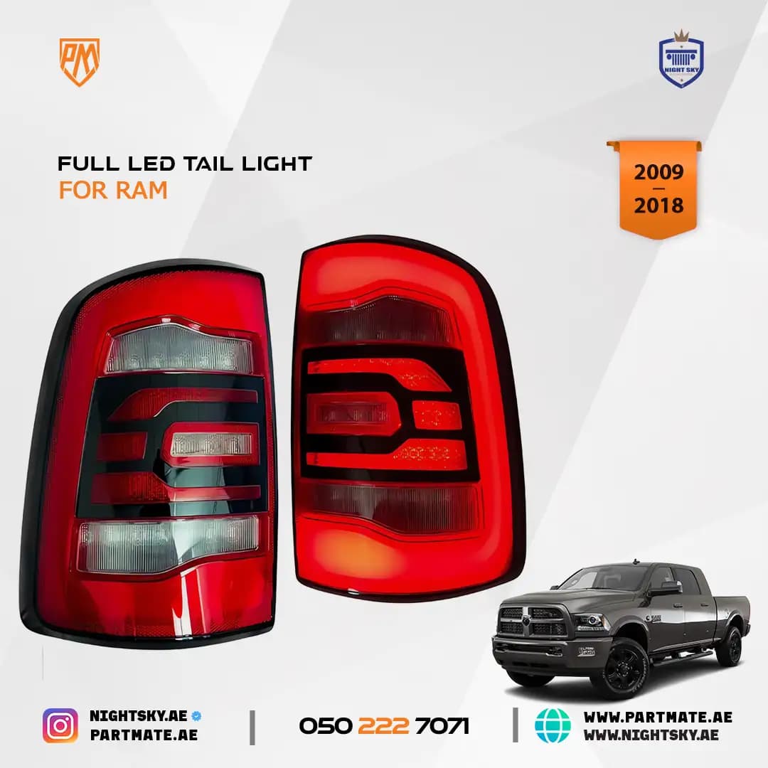 Dodge RAM 2009-2018 & Classic 2019-2023 Tail Lamps