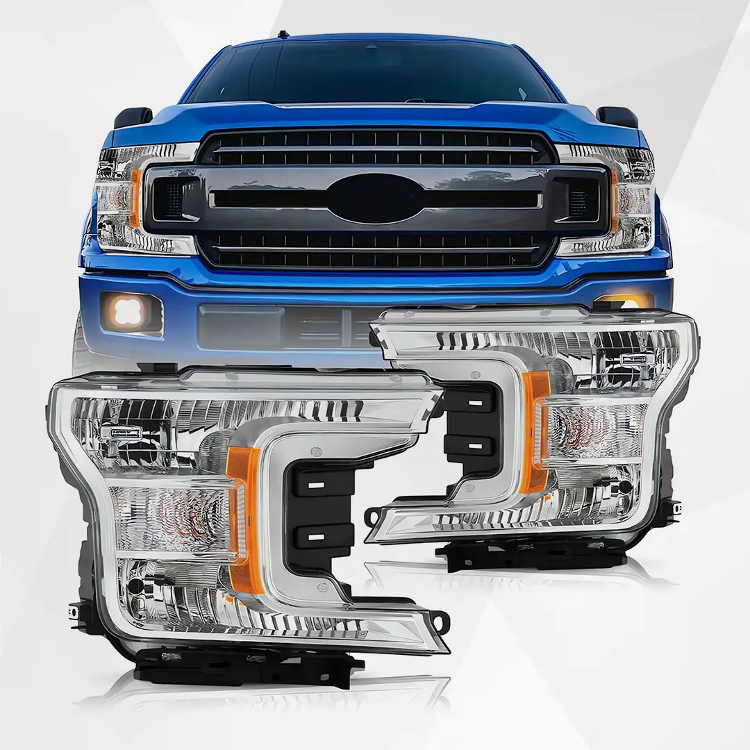 OEM Chrome Halogen Headlight for Ford F-150 2018-2020
