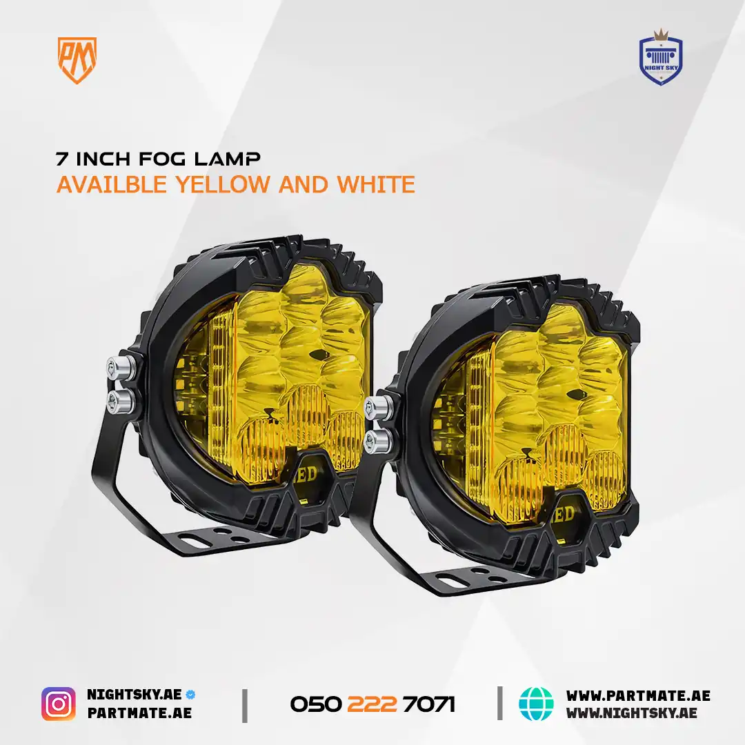 7 And 5 Inch White LED Off-Road Driving Lights – Ultra Long-Range Spot Beam