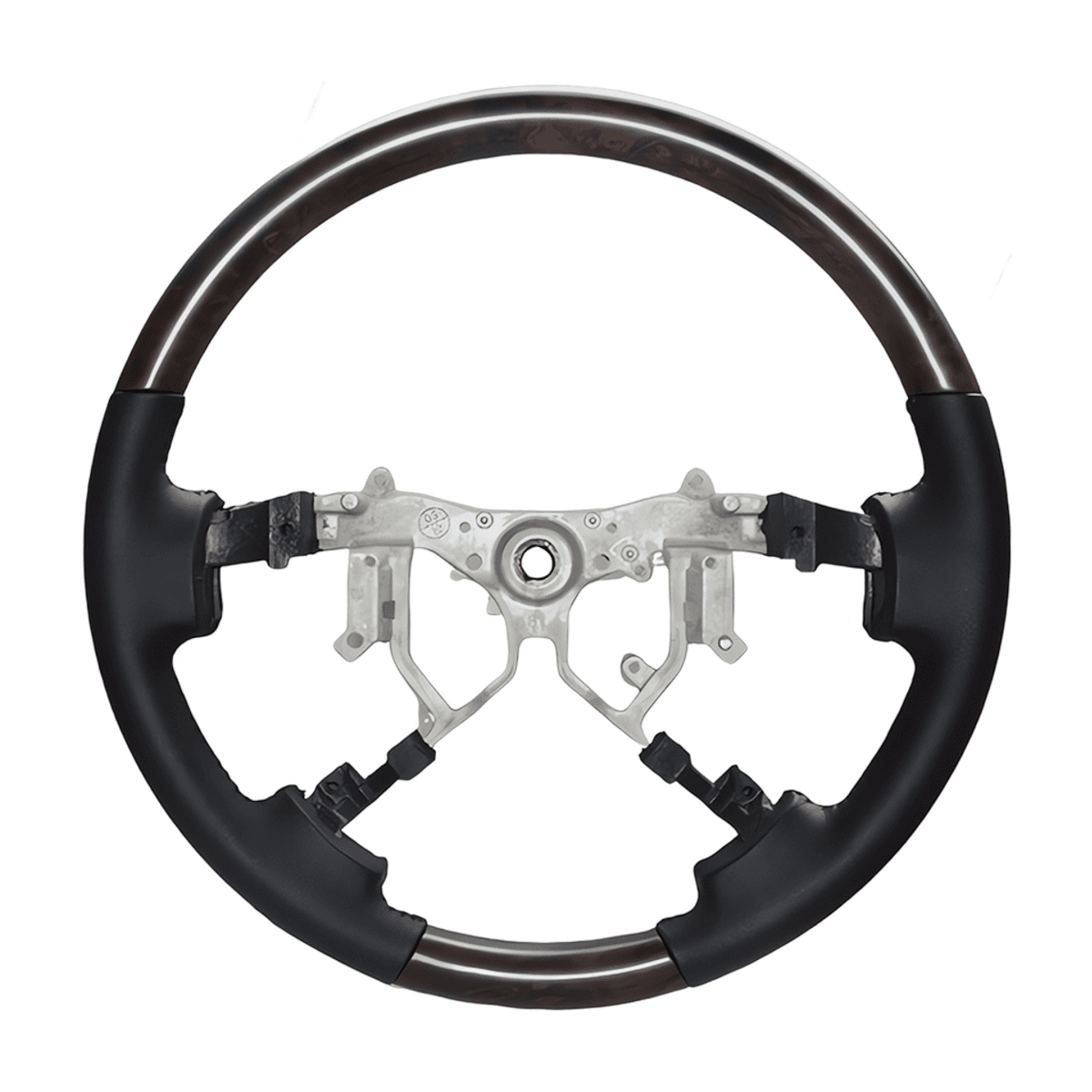 Toyota Land Cruiser LC200 Dark Wood Leather Steering Wheel 2008-2015