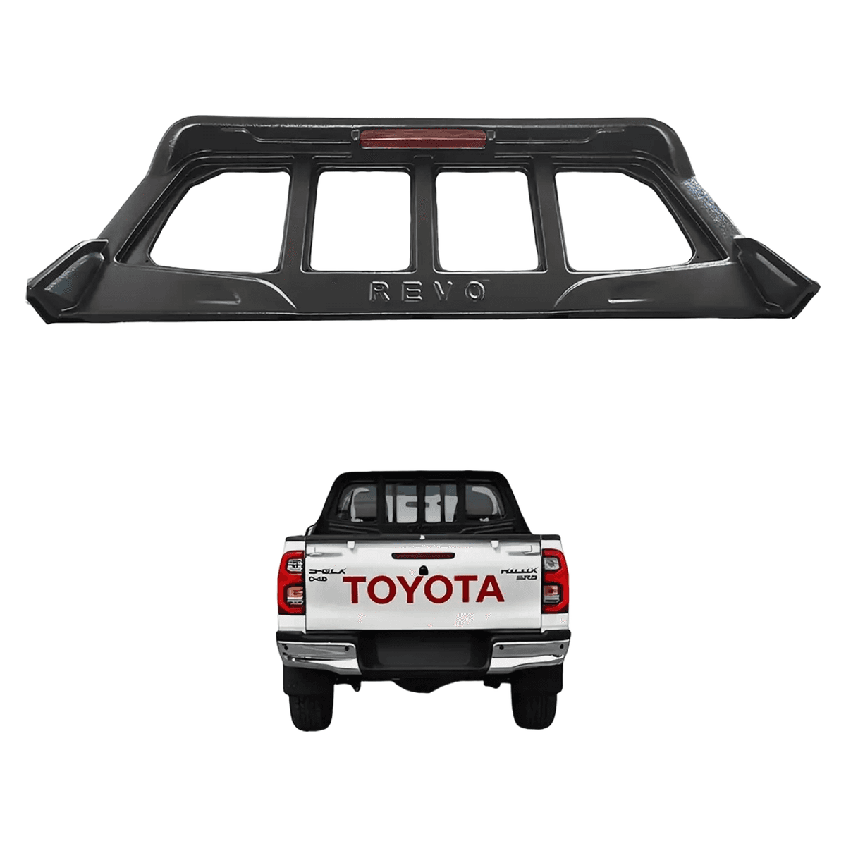 Toyota Hilux Back Window Frame Guard Rear Cab Protector 2016-2025