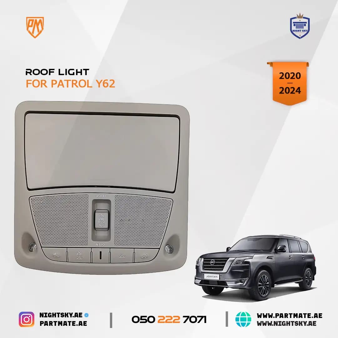 Nissan Patrol Y62 Roof Light Set with Sunroof Switch 2020-2024