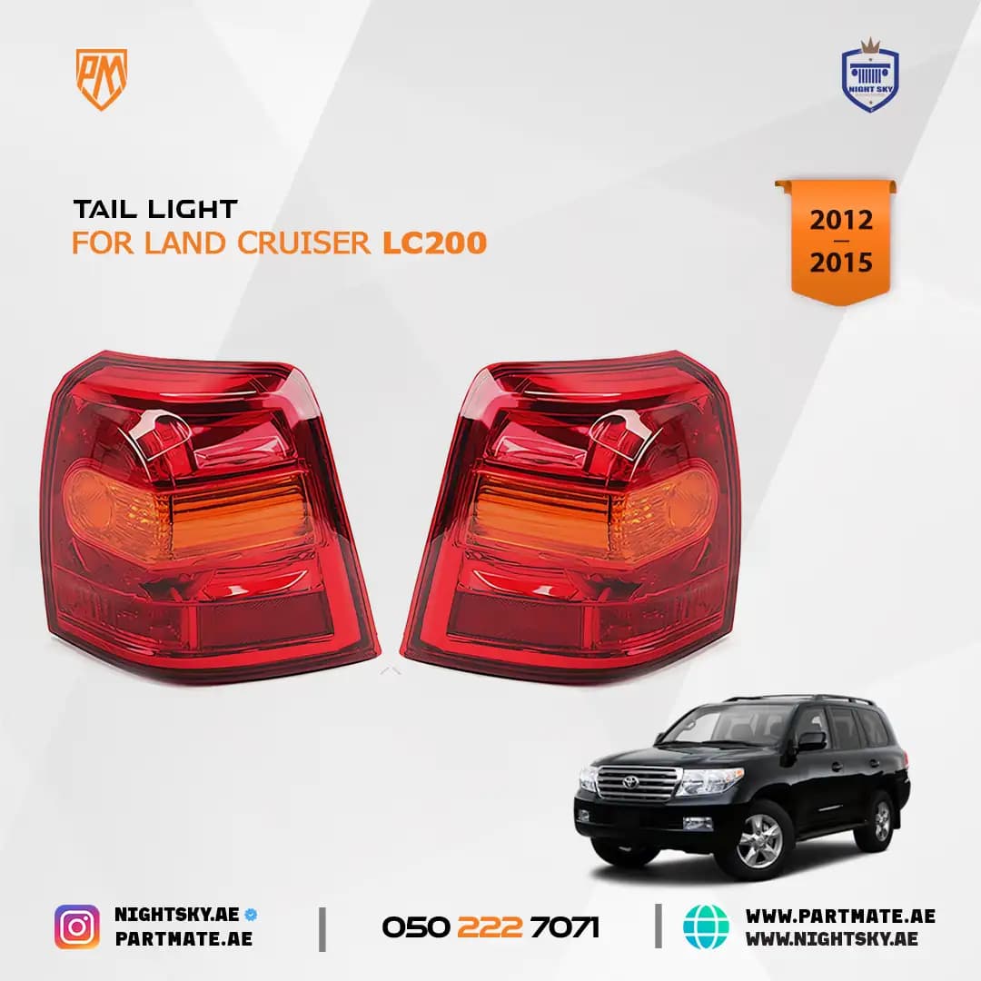 Toyota Land Cruiser LC200 2012-2015 Tail Lights Full Set (4PCS)
