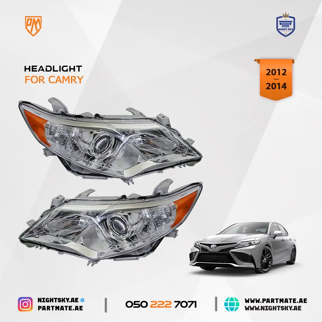 Toyota Camry Headlight Assembly Replacement Pair 2012-2014 L LE XLE
