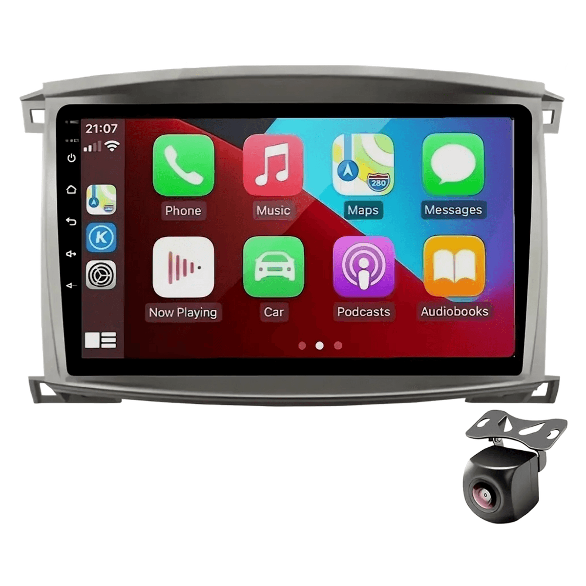 Android 9-Inch Car Stereo for Lexus LX470 & Toyota Land Cruiser LC100 2003-2007 with Apple CarPlay