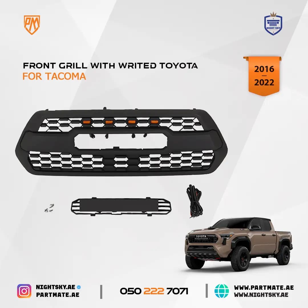 Toyota Tacoma 2016-2022 LED Honeycomb Front Bumper Grille